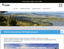 Tablet Screenshot of lieksa.pkyrittajat.fi